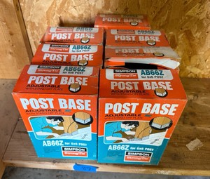 Simpson Strong-Tie AB66Z Adjustable Post Base for 6x6 Lumber - ZMAX Galvanized
