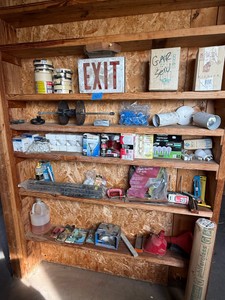 Garage Hardware, Lighting, & Tool Lot
