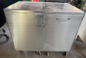 Commercial Stainless Steel Rolling Utility Storage Cabinet Cart