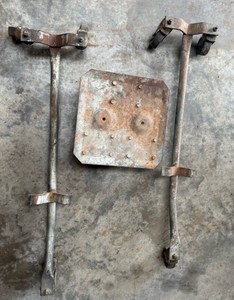 Vintage Heavy-Duty Rolling Snowmobile Dolly