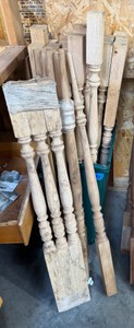 Premium Unfinished Oak Wood Stair Balusters