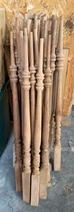 Premium Unfinished Cherry Wood Stair Balusters