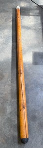 Large Decorative Rustic Single-Piece Wooden Pool Cue - 95