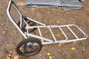 Foldable Game Cart  Utility Hauler with Spoked Wheels