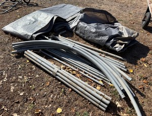 CoverIt Portable All-Weather Canopy Shelter Framing & Tarp Lot