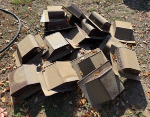 Lot of Mixed Brown Roof Vents