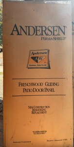 Andersen Perma-Shield Frenchwood Gliding Patio Door Panel - New in Box