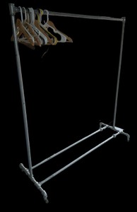 Heavy-Duty Industrial Pipe Garment Rack