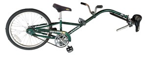 Tag-A-Long Trailer Bike  20 Single Wheel Childrens Bicycle Attachment