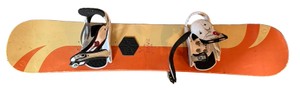 Retro Flow Vintage Style Snowboard with Bindings