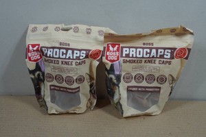 2 Bags Boss Dog Procaps Smoked Knee Caps - 2 Caps Each