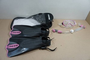 Cressi Adult Rondine Palau Fin Snorkel Set - Fin Size SM