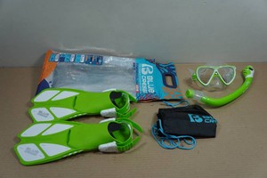 Cressi Kids Blulove Snorkel Set - Fin Size SM