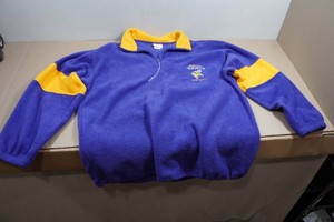 Minnesota Vikings Quarter Zip Fleece Pull Over - XL