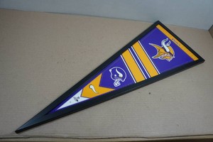Minnesota Vikings Framed Rigid Pennant