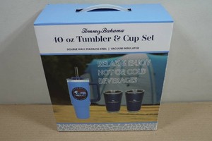 Tommy Bahama 40oz Tumbler & Cup Set