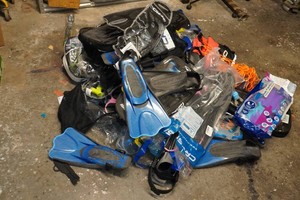Large Assortment of DAMAGED Snorkel and SCUBA Gear