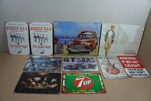 Assorted Metal Signs