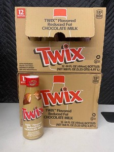 TWIX Flavored Chocolate Milk 14 Fl Oz Bottles (Lot of 24)