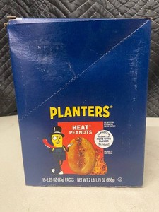 Planters Heat Peanuts 2.25 Oz Packs - Case of 15