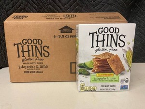 Good Thins Gluten-Free Jalapeno & Lime Snacks 3.5 Oz (Lot of 6)