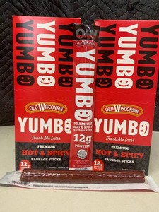 Old Wisconsin YUMBO Hot & Spicy Sausage Sticks (2 Boxes)