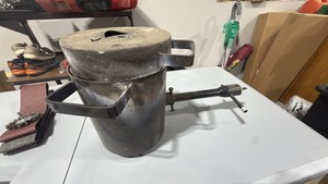 Vintage Metal Melting Furnace  Foundry Pot  Refractory Lined