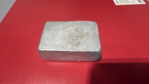 Freshly poured aluminum bar 7.50oz