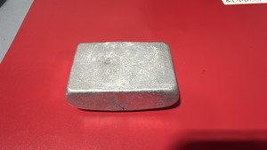 Freshly poured aluminum bar 7oz