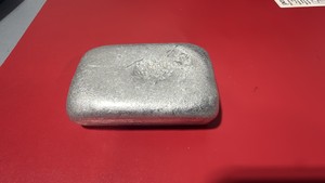 Freshly poured aluminum bar 6.91oz