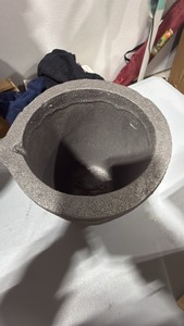 NEW Heavy-Duty Stone or Cast-Material Bowl  Mortar  Vintage Industrial Style 8 Tall