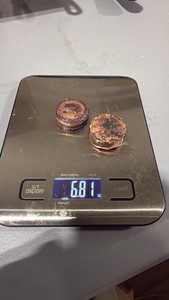 Freshly poured copper lots 6.81oz