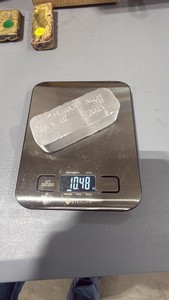 Freshly poured aluminum bar 10.44oz