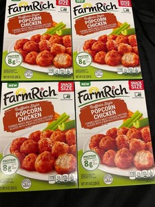 N - FarmRich Buffalo Style Popcorn Chicken 8 Oz (Lot of 4)