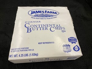 M - James Farm Continental Butter Chips 200ct 4.25 Lb