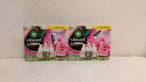 NEW AIR WICK VIBRANT ESSENTIAL OIL PINK WATERMELON & MIMOSA 2CT