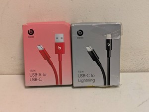 (2) NEW ASSORTED BEATS USB CHARGING CABLE