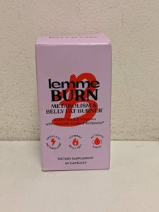 NEW LEMME BURN METABOLISM & BELLY FAT BURNER 60CT