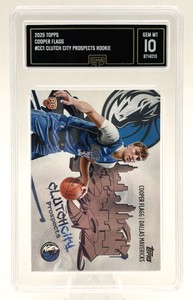 2025 Topps Cooper Flagg Clutch City Prospects #CC1 Rookie Card GMA GEM-MINT 10
