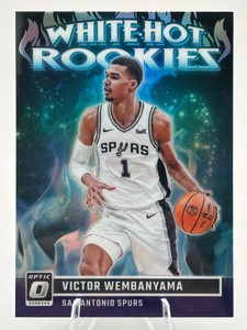 2023-24 Panini Donruss Optic Victor Wembenyama White Hot Rookies #2 Rookie Card