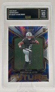 2025 Panini Select Ashton Jeanty Select Future Rookie #11 Rookie Card GMA GEM-MINT 10