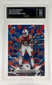 2025 Topps Resurgence Christian Gonzalez BlueOrange Spark #68 GMA GEM-MINT 10
