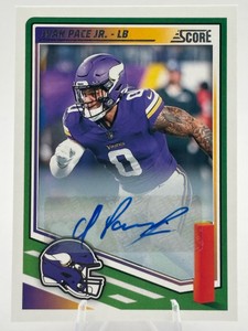 2025 Panini Score Ivan Pace Jr. Autograph Card #287