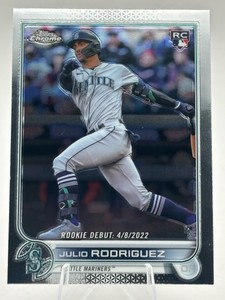2022 Topps Chrome Baseball Julio Rodriguez #USC165 Rookie Card