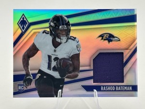 2021 Panini Phoenix Football Rashod Bateman RC Memorabilia Card #RME-RBA 170199