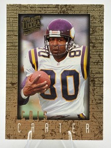 1996 Fleer Ultra Sensations Gold Foil Cris Carter #59 Minnesota Vikings