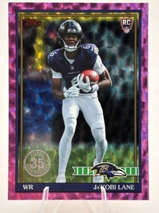 2026 Topps 35th Anniversary JaKobi Lane Pink Crackle Foil #91TR-31 Rookie Card