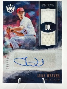2018 Panini Diamond Kings DK Materials Signatures Luke Weaver #MS-LW 64299