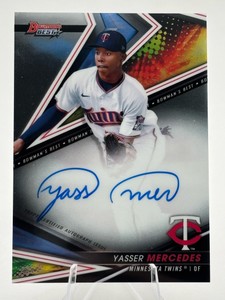 2022 Bowmans Best Yasser Mercedes Autograph Card #B22-YME