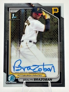 2024 Bowman Chrome 1st Bowman Bralyn Brazoban Autograph Card #CPA-BB